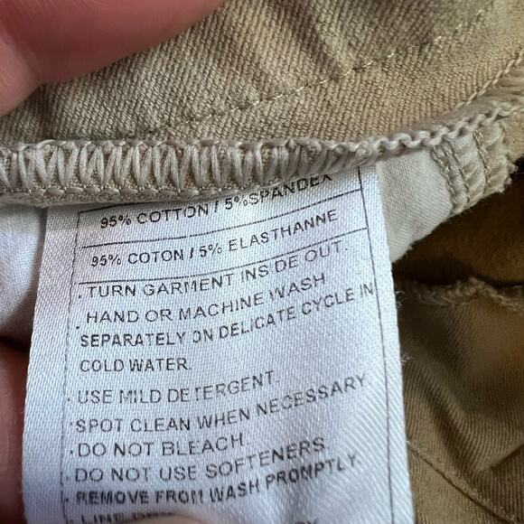 Ariat Pants Beige Womens 34 Equestrian Riding Breeches Stretch Cotton Blend - Picture 6 of 10